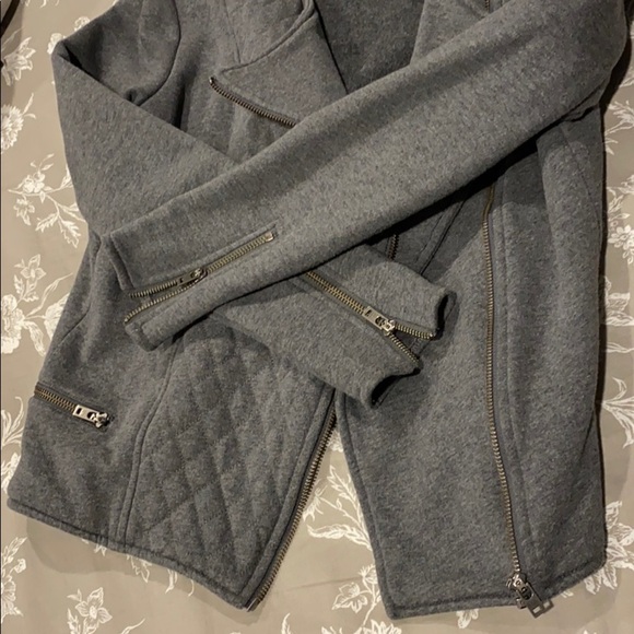Athleta EUC Gray Quilted Moto Jacket - Picture 10 of 10